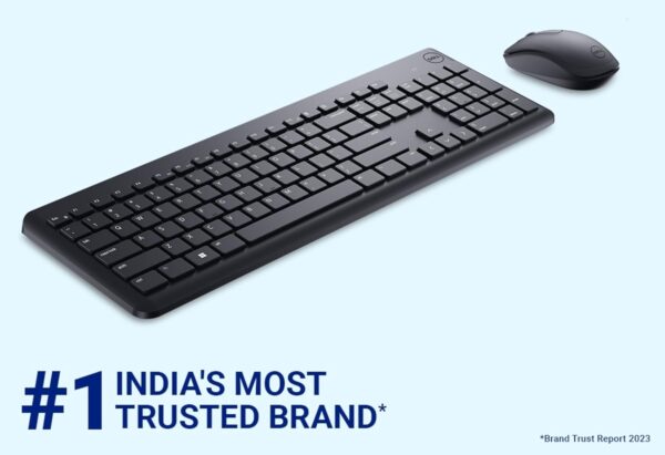 Dell KM3322W Wireless Keyboard & Mouse Combo – Spill-Resistant, Long Battery Life, 3Y Warranty