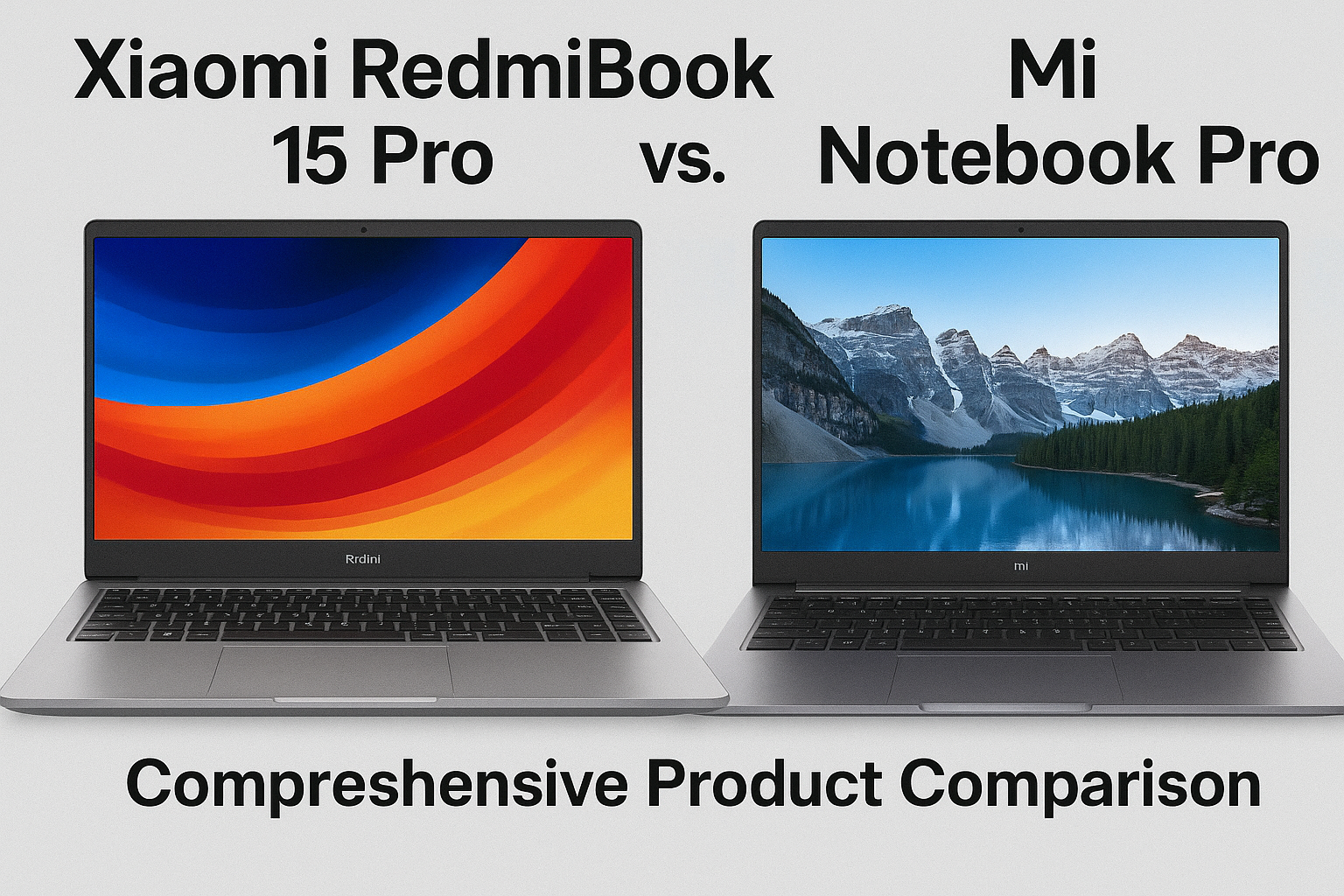 Xiaomi RedmiBook 15 Pro vs. Mi Notebook Pro Laptop Comparison