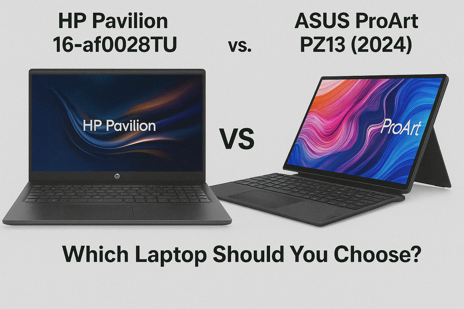 HP Pavilion 16-af0028TU vs ASUS ProArt PZ13 (2024) Comparison