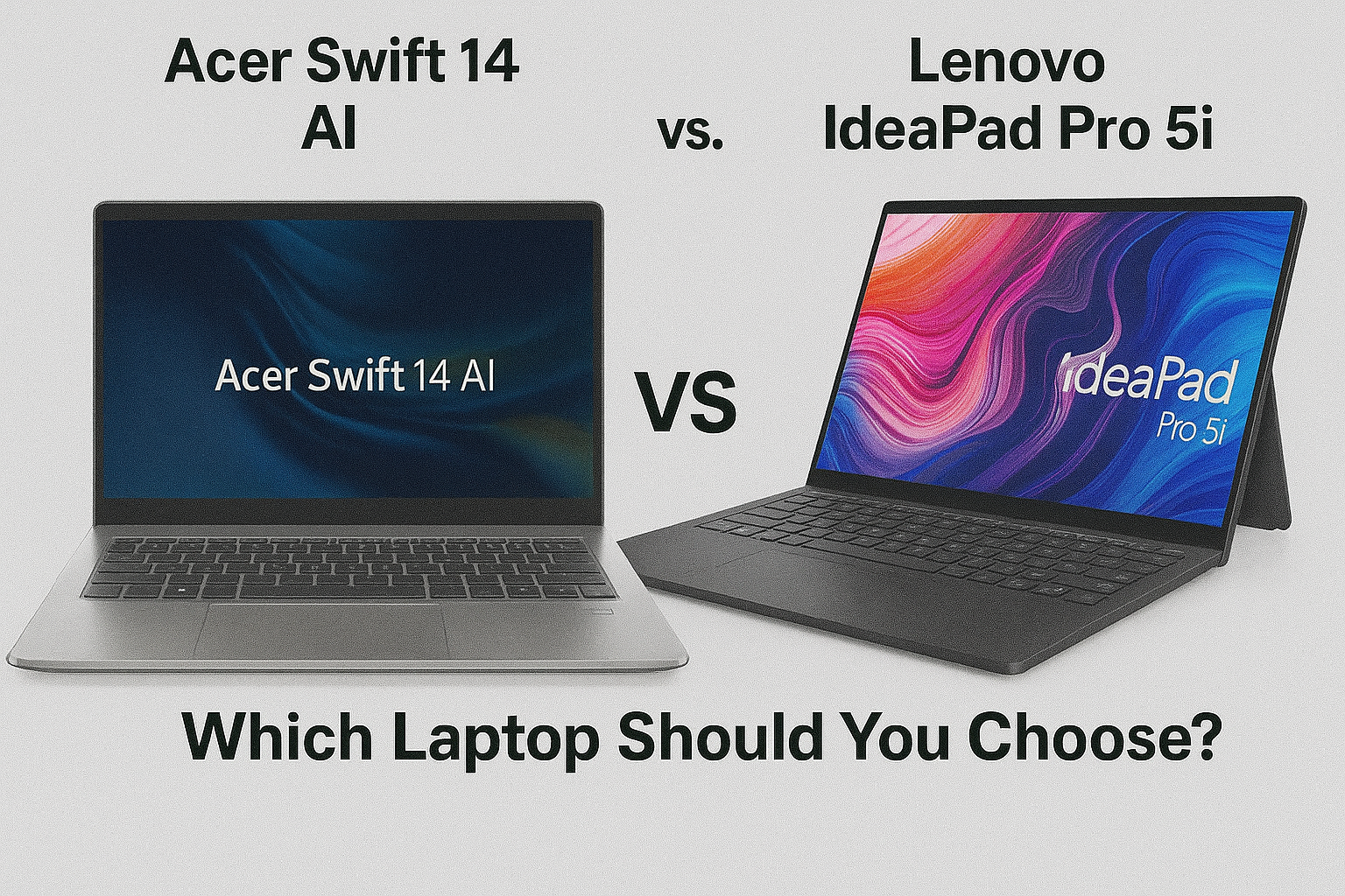 Acer Swift 14 AI vs Lenovo IdeaPad Pro 5i: Which Laptop Wins? 1 Acer Swift 14 AI vs Lenovo IdeaPad Pro 5i Comparison