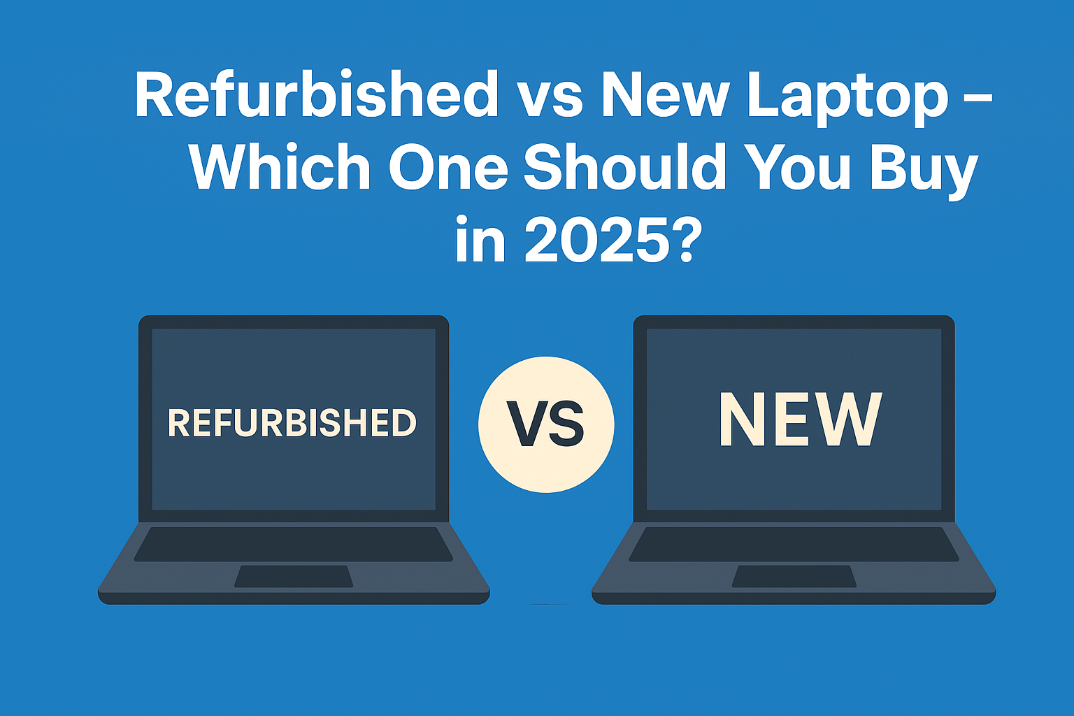 Refurbished vs New Laptop – Which One Should You Buy in 2025?