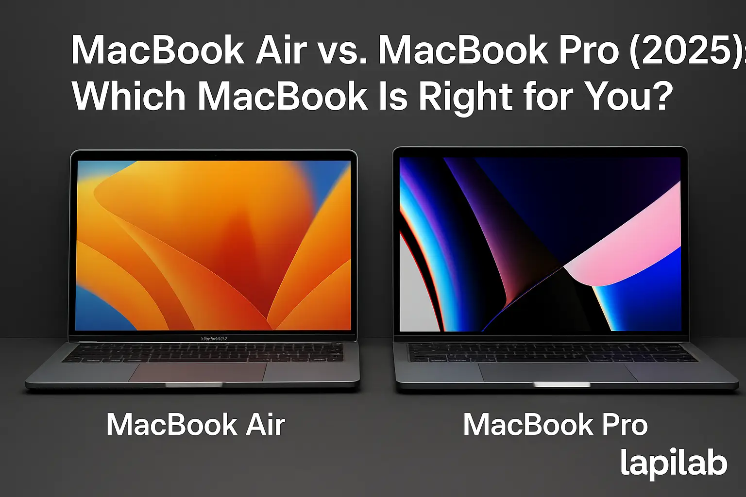 MacBook Air vs. MacBook Pro (2025): Which MacBook Is Right for You? 1 Side-by-side comparison of MacBook Air and MacBook Pro laptops.