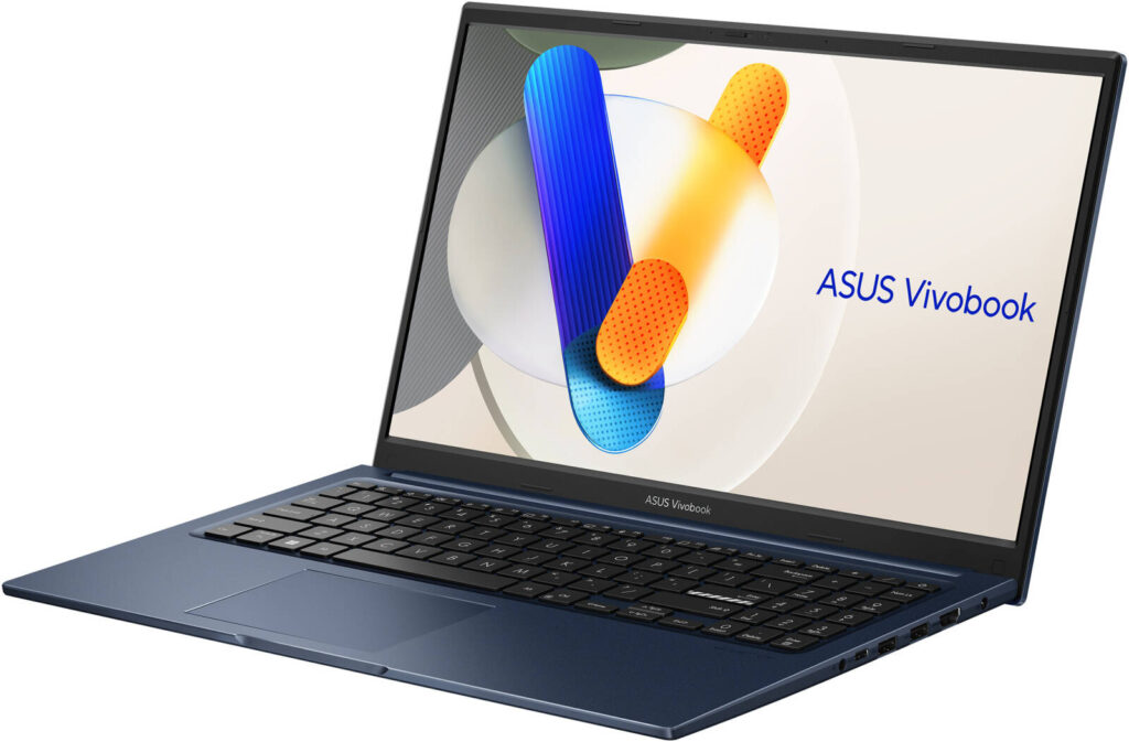 Side profile of ASUS Vivobook 15 showcasing its slim design