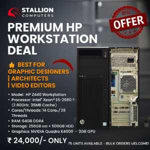 HP Z440 DDR4 Workstation Xeon 14‑Core with Quadro K4000 – Lapilab Pune