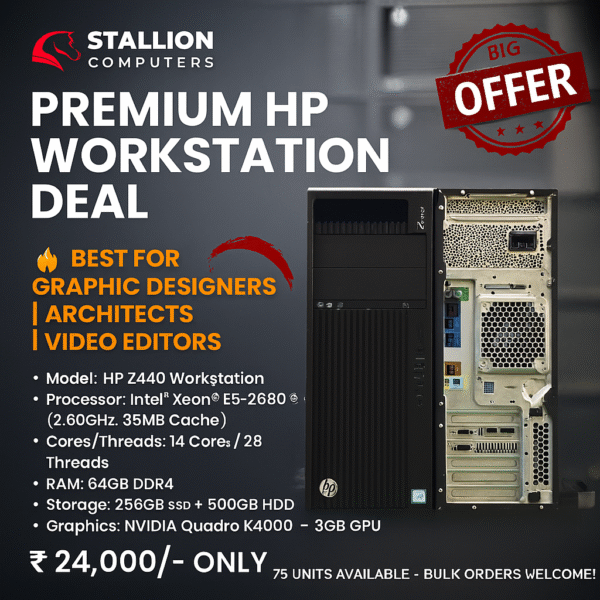 HP Z440 DDR4 Workstation Xeon 14‑Core with Quadro K4000 – Lapilab Pune