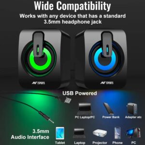 Ant Esports GS170 RGB Gaming Speaker USB Powered with RGB Lights