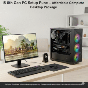 Bugheg i5 computer setup under 20000 Pune complete desktop 16GB RAM 512GB SSD monitor keyboard mouse