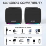 Ant Esport GS195 Computer Speakers with Colorful RGB Lights 5Watts x 2 image 2