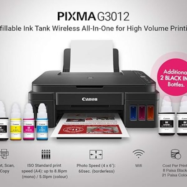 Canon Pixma G3012 All-in-One Wireless Ink Tank Colour Printer - Buy at Lapilab Pune - Image 2