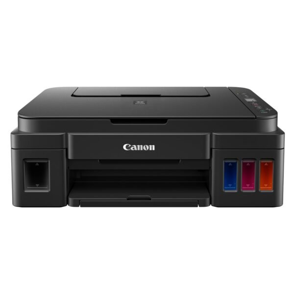 Canon PIXMA MegaTank G2012 All in One (Print, Scan, Copy) Inktank Colour Printer with 2 Additional Black Ink Bottles - Buy at Lapilab Pune - Image 2