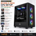 Ryzen 5 5500 Cpu Setup with 16 Gb ram, 512 gb ssd with RTX 3050 6GB GPU - Buy at Lapilab Pune - Image 1
