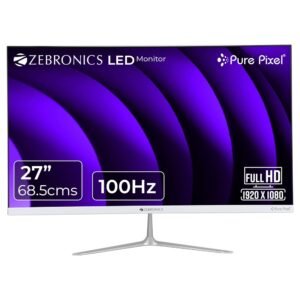Zebronics 27 Inc Moniter with Speaker White - Buy at Lapilab Pune - Image 1