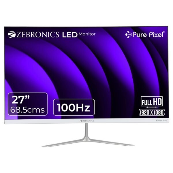 Zebronics 27 Inc Moniter with Speaker White - Buy at Lapilab Pune - Image 1