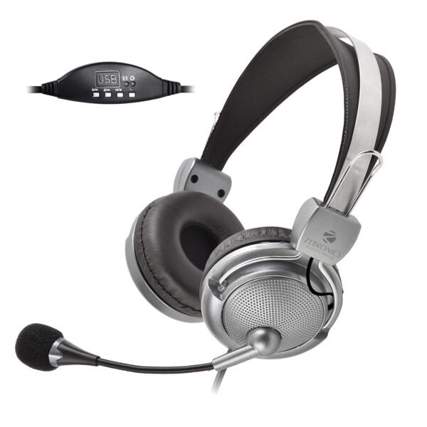 Zebronics Zeb-Supreme USB Wired Headphone with Mic - Buy at Lapilab Pune - Image 1